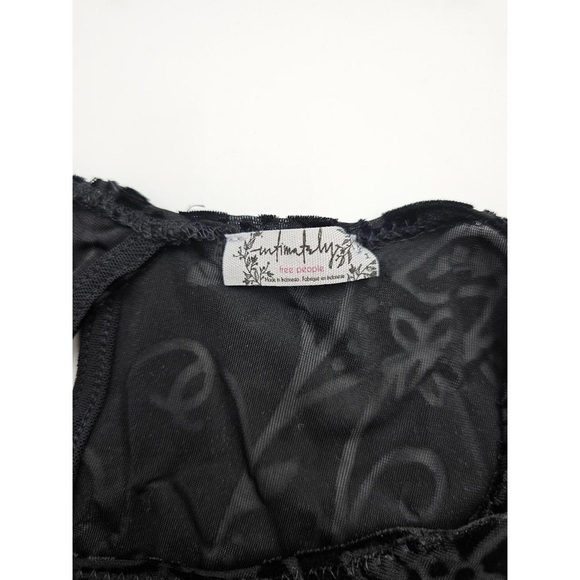 Free People intimately Women's M Burnout Babe Floral Velvet Mini Bodycon Dress - Picture 2 of 5